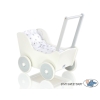 Wooden pram White with Gray -740