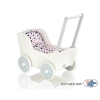 Wooden pram White with Gray -767