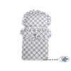 Wooden pram White with Gray -770