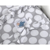 Wooden pram White with Gray -770