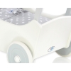 Wooden pram White with Gray Bedding Set White Dots on Gray