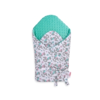 Baby nest with stiffening minky with bow