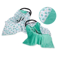 Double-sided car seat blanket