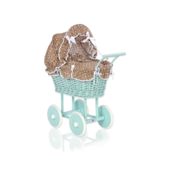 Mint Wicker Dolls Prams
