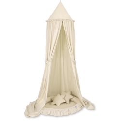 Set: Hanging canopy + nest with flounce + pillows