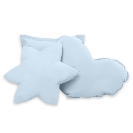 3pcs pillow set - blau