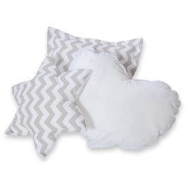 3pcs pillow set - Chevron Gray