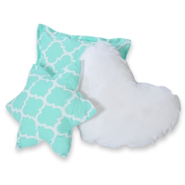 3pcs pillow set - Marocco mint