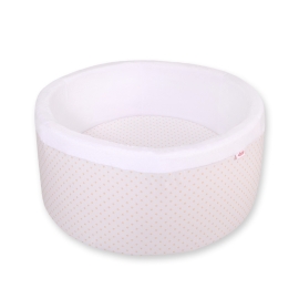 Baby Ball-pit minky without balls - golden stars