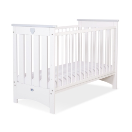 Baby Bed 120x60cm Lorenzo III white/Gray