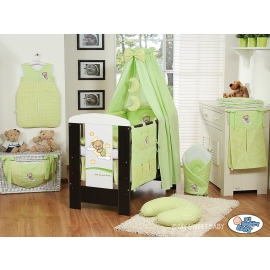 Baby Bed Canopy made of cotton- Good Night green