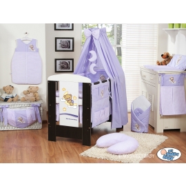 Baby Bed Canopy made of cotton- Good Night lilac