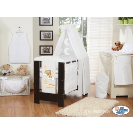 Baby Bed Canopy made of cotton- Good Night white