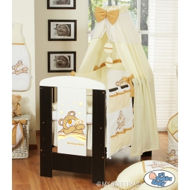 Baby Bed Canopy made of cotton- Teddy bear Barnaba cream