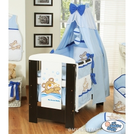 Baby Bed Canopy made of cotton- Teddy bear Barnaba lilac