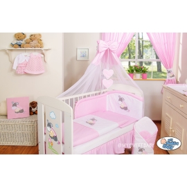 Baby Bed Canopy made of tulle- Donkey Luca pink