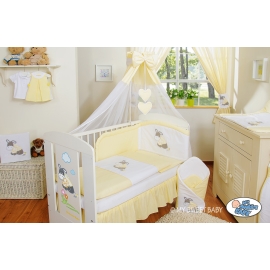 Baby Bed Canopy made of tulle- Donkey Luca yellow