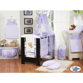 Baby Bed Canopy made of tulle- Good Night lilac