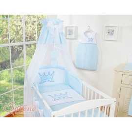Baby Bed Canopy made of tulle- Little Prince/Princess blue