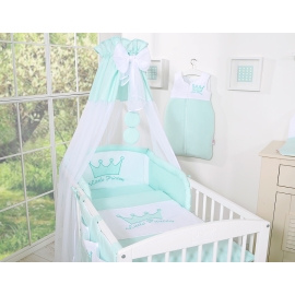Baby Bed Canopy made of tulle- Little Prince/Princess mint