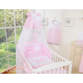 Baby Bed Canopy made of tulle- Little Prince/Princess pink