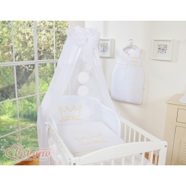 Baby Bed Canopy made of tulle- Little Prince/Princess white