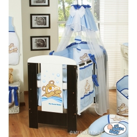 Baby Bed Canopy made of tulle- Teddy Bear Barnaba blue