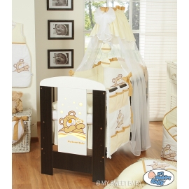 Baby Bed Canopy made of tulle- Teddy Bear Barnaba cream