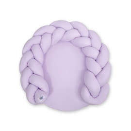 Baby braided knot donut pillow/ play mat 2 in 1 - lilac