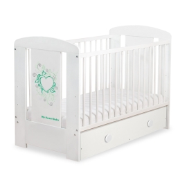 Baby cot bed 120x60cm Chic with drawer MAXI