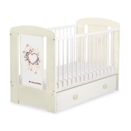 Baby cot bed 120x60cm Chic with drawer MAXI