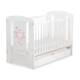 Baby cot bed 120x60cm Chic with drawer STANDARD