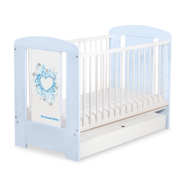 Baby cot bed 120x60cm Chic with drawer STANDARD