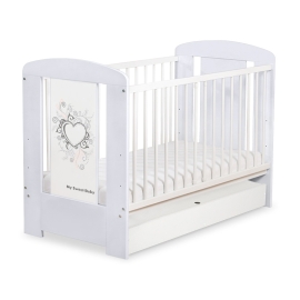 Baby cot bed 120x60cm Chic with drawer STANDARD