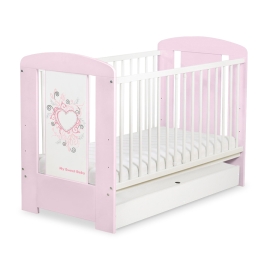 Baby cot bed 120x60cm Chic with drawer STANDARD