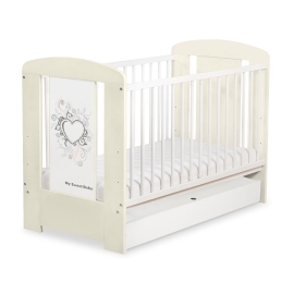 Baby cot bed 120x60cm Chic with drawer STANDARD