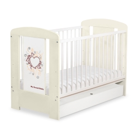 Baby cot bed 120x60cm Chic with drawer STANDARD