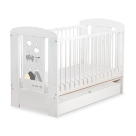Baby cot bed 120x60cm Crazy Wolf with drawer STANDARD