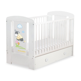 Baby cot bed 120x60cm Donkey Luca with drawer MAXI