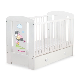 Baby cot bed 120x60cm Donkey Luca with drawer MAXI