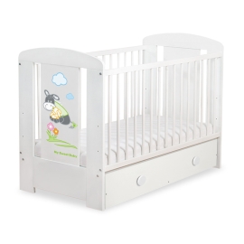Baby cot bed 120x60cm Donkey Luca with drawer MAXI