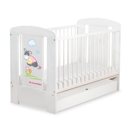 Baby cot bed 120x60cm Donkey Luca with drawer STANDARD