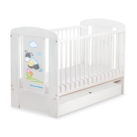 Baby cot bed 120x60cm Donkey Luca with drawer STANDARD