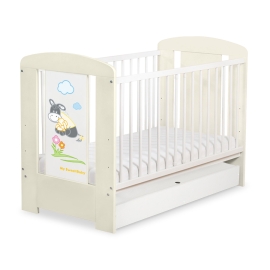 Baby cot bed 120x60cm Donkey Luca with drawer STANDARD