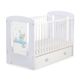 Baby cot bed 120x60cm Dreamy bunny with drawer MAXI