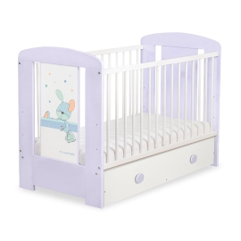Baby cot bed 120x60cm Dreamy bunny with drawer MAXI