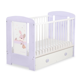 Baby cot bed 120x60cm Dreamy bunny with drawer MAXI