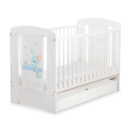 Baby cot bed 120x60cm Dreamy bunny with drawer STANDARD