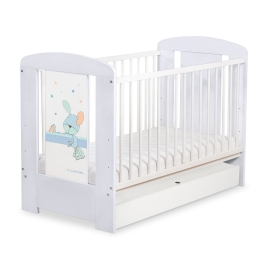 Baby cot bed 120x60cm Dreamy bunny with drawer STANDARD