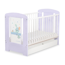 Baby cot bed 120x60cm Dreamy bunny with drawer STANDARD